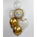 К 18" GLAM РУС ДР Конфетти золотое